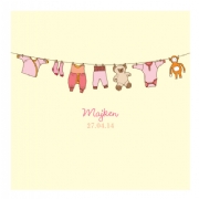 Babybook - Clothes line apricot