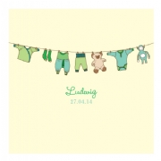 Babybook - Clothes line green